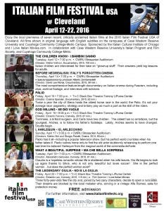 Italian Film Festival USA flyer
