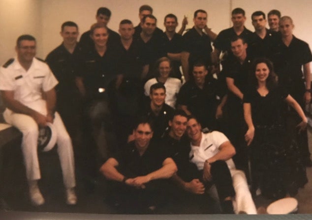 Photo of Shannon French and her former students back in the day