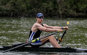 Patrick DelBarba rowing CWRU