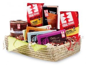 basket of fair trade goods