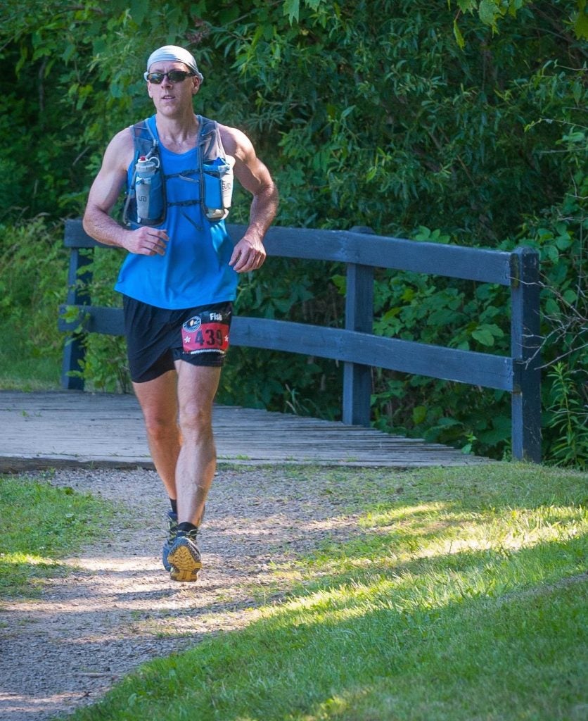 Mike Fisher running