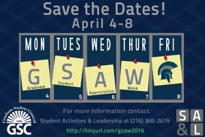 Graduate Student Appreciation Week Save the Date image