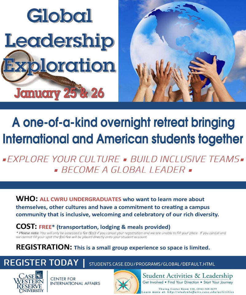 Global Leadership Exploration flier CWRU