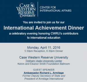 International Achievement Award ceremony flyer