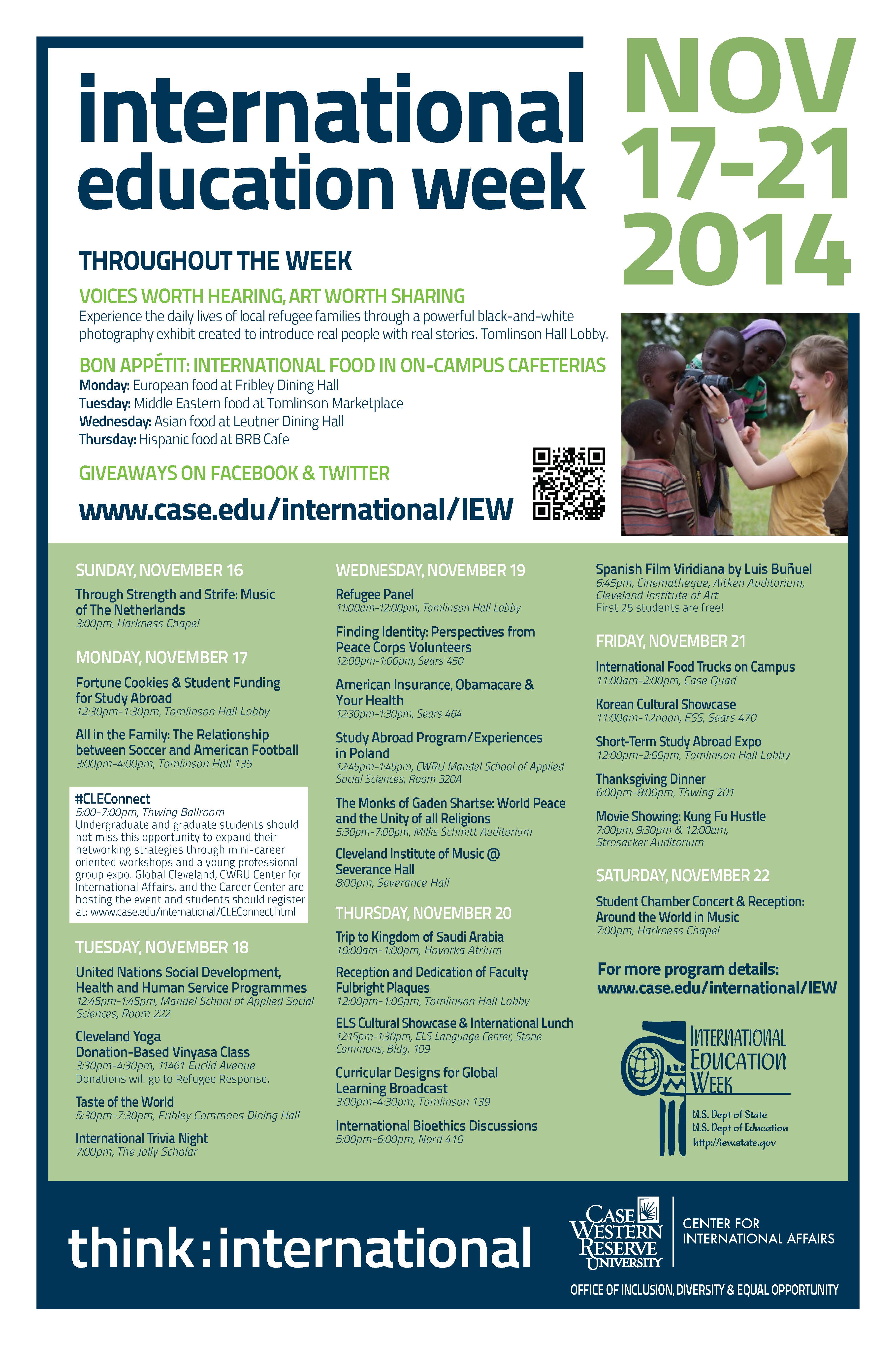 International Education Week CWRU flier