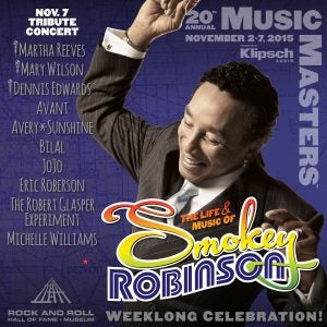 Smokey Robinson Music Masters flyer