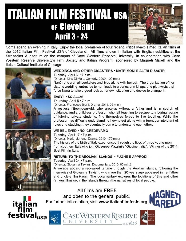 ITALIAN FILM FESTIVAL At CWRU 20121 791x1024