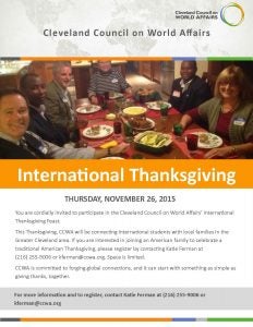 International Thanksgiving flyer
