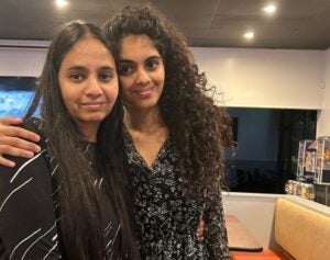 Photo of Ishika Kanakath and her late mother Radha Vinod.