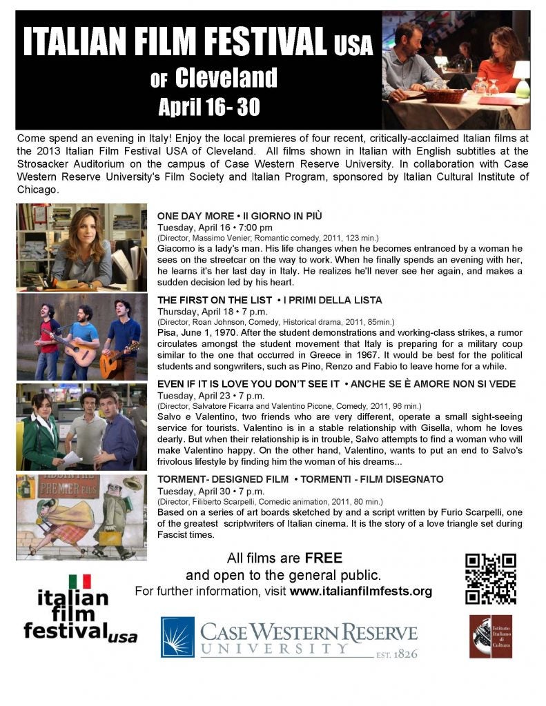 ItalianFilmFestival-CWRU_2013 Italian Film Festival