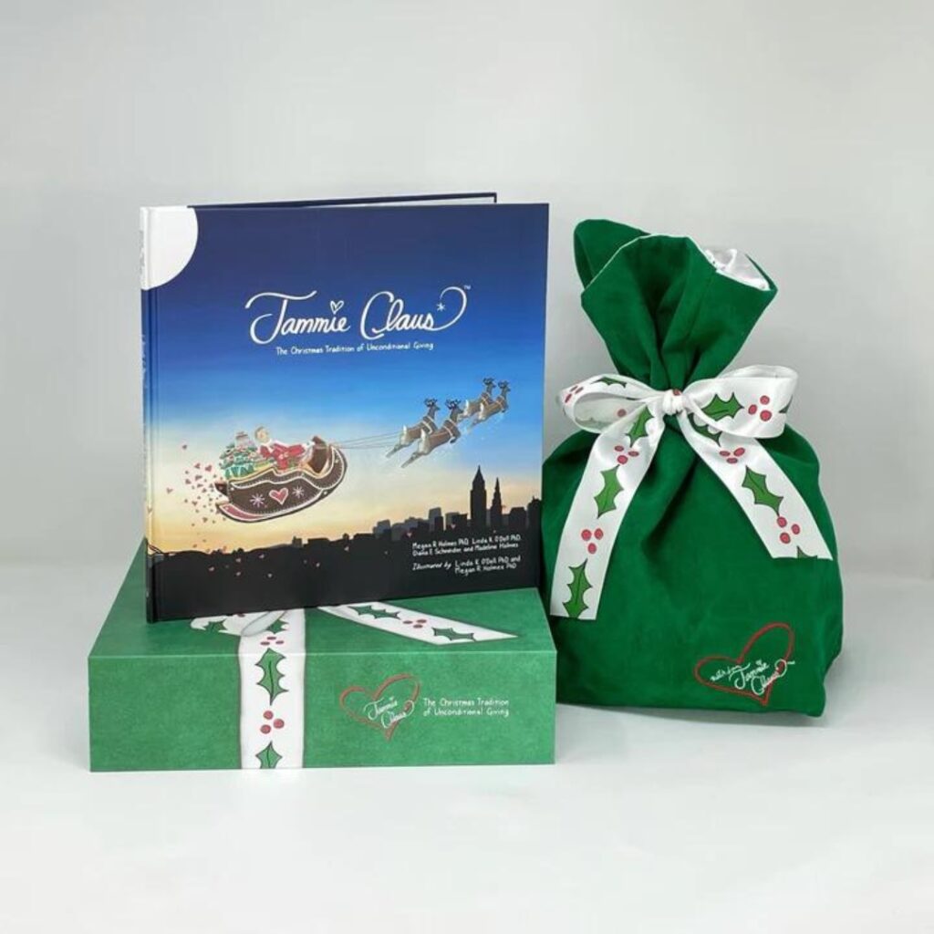 Photo of the cover of Megan Holmes's "Jammie Claus: The Tradition of Unconditional Giving"