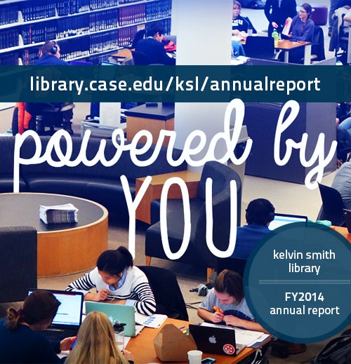 Kelvin Smith Library annual report cover