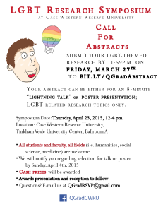 LGBT symposium flyer
