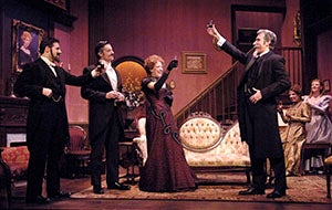 Scene from 2006 MFA performance of "Little Foxes"