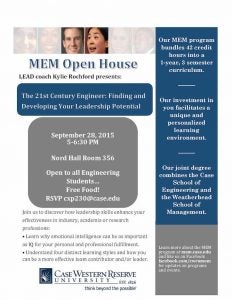 MEM Open House flyer