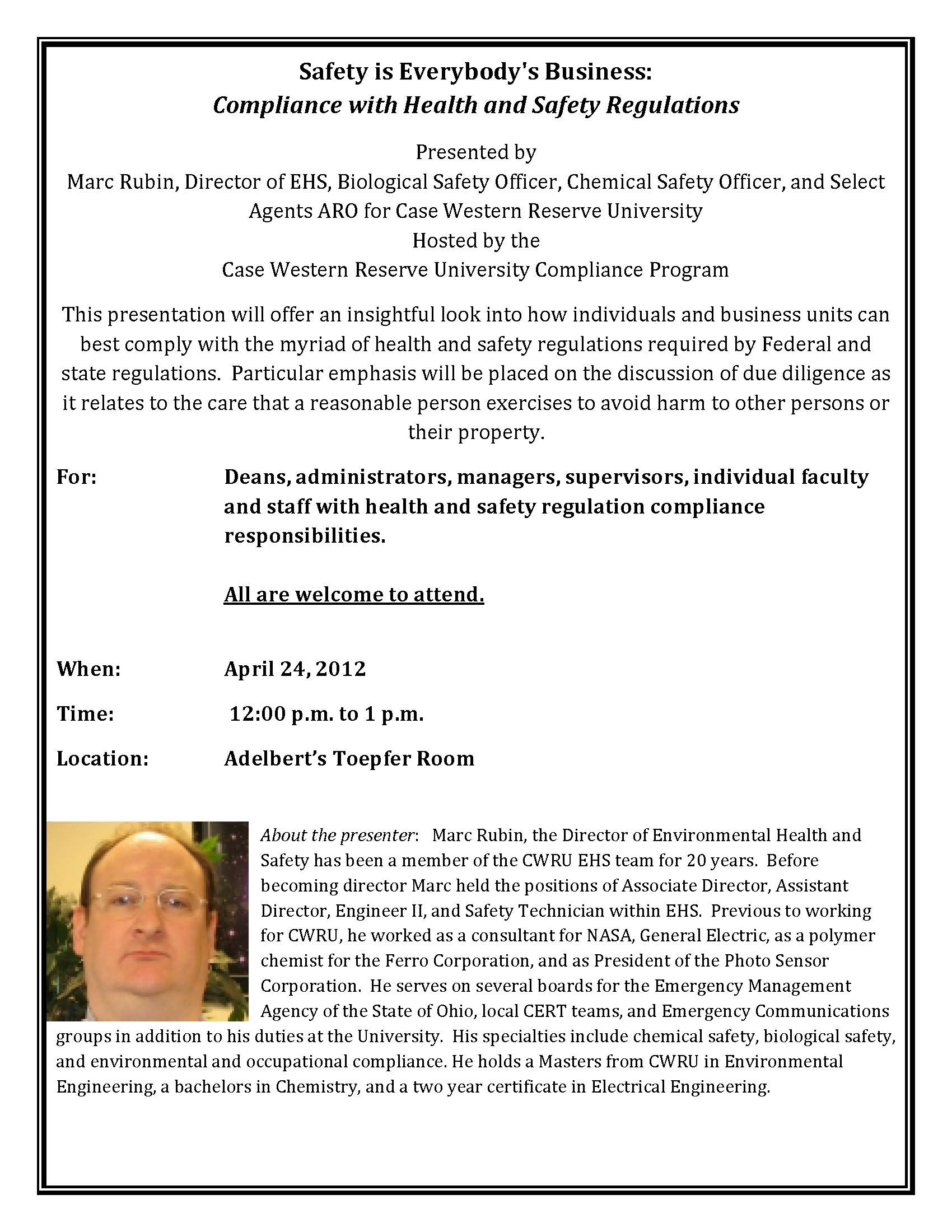 Marc Rubin Presentation Flyer Rev 4 18 12 FINAL