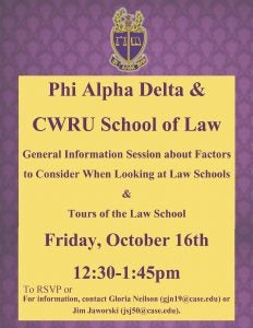 Phi Alpha Delta prelaw event