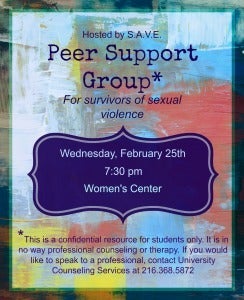 Peer Support Group flyer