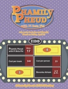 Phamily Pheud flyer