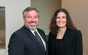 Photo of law school Co-Deans Michael Scharf and Jessica Berg