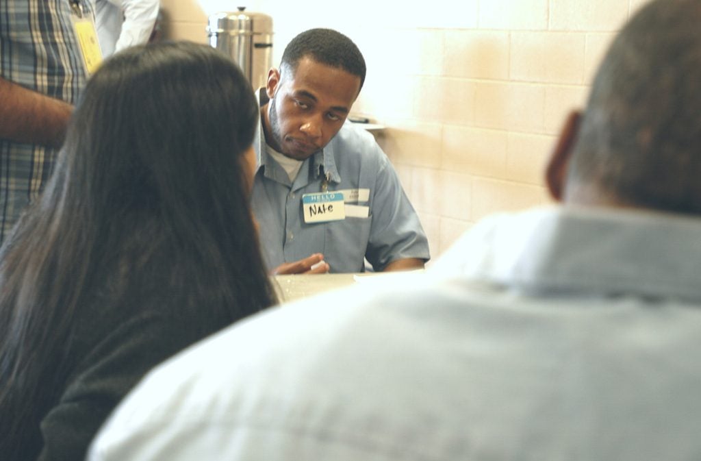 CWRU students learning alongside Lorain County Correctional Institute inmates