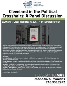 Cleveland in the Political Crosshairs: A Panel Discussion flyer