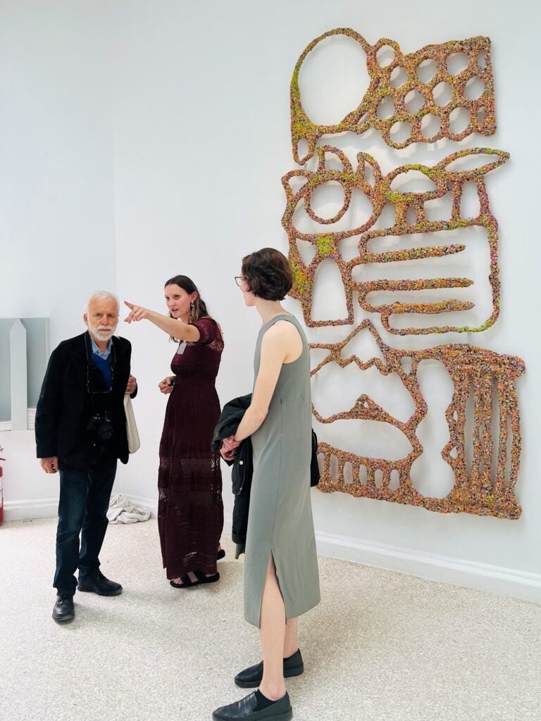 Portia Silver and Zoe Appleby visit the Everlasting Plastics exhibit in Venice, Italy.