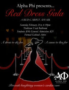 Red Dress Gala flyer