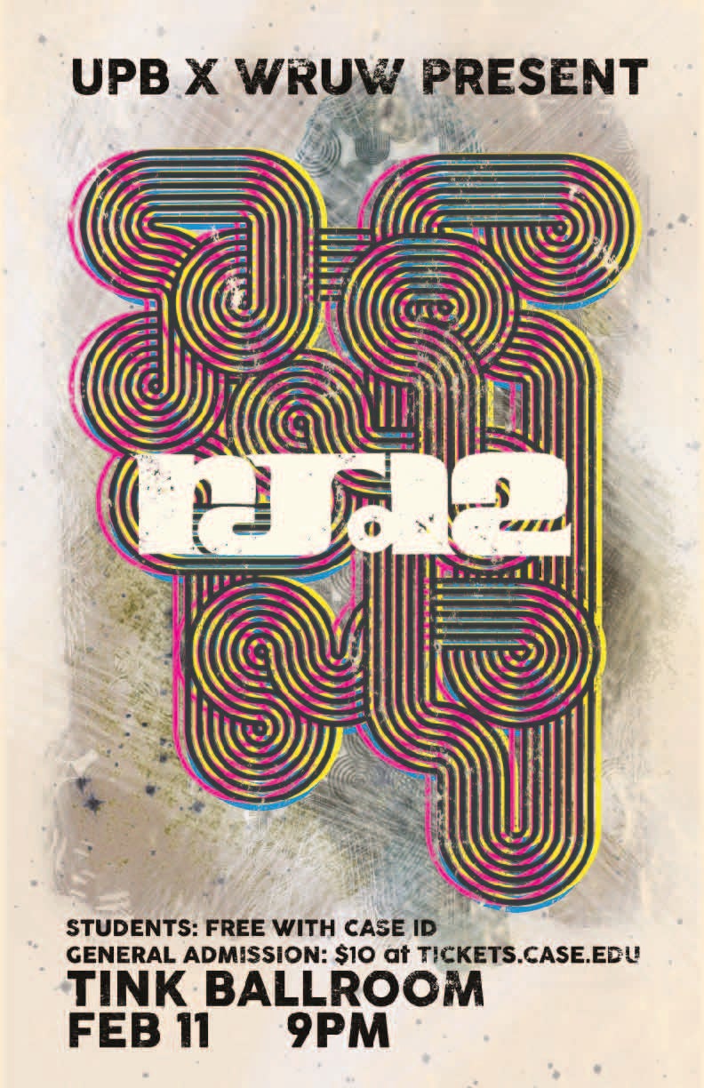 flier for RJD2 concert at CWRU