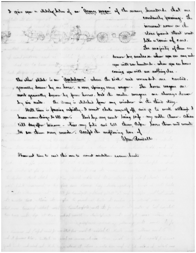 Civil War letter by Randall Wade