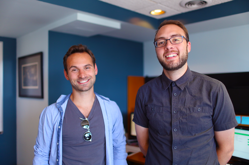 Remesh co-founders Aaron Slodov (left) and Andrew Konya