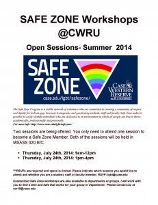 Safe Zone flier