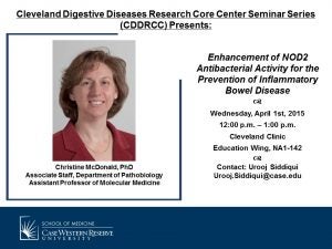 Christine McDonald lecture flyer