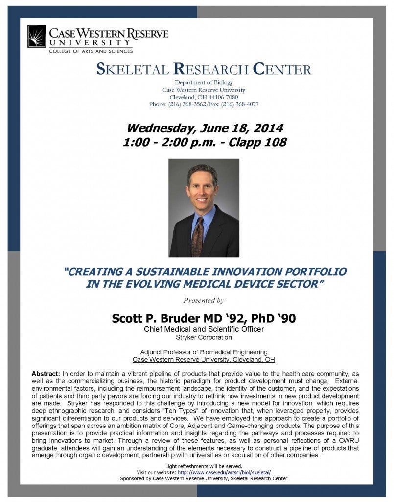 sustainable innovation portfolio talk Scott Bruder