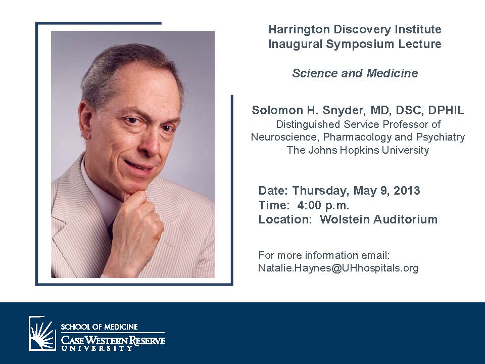Solomon Snyder at CWRU flier