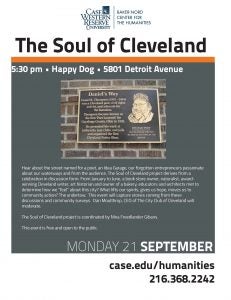 Baker-Nord Center Soul of Cleveland event flyer