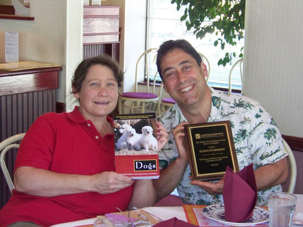 Patricia Princehouse and Glenn Starkman at a luncheon in their honor