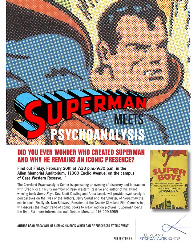 Flier for Superman Meets Psychoanalysis