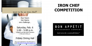 Iron Chef Cooking Competition flyer