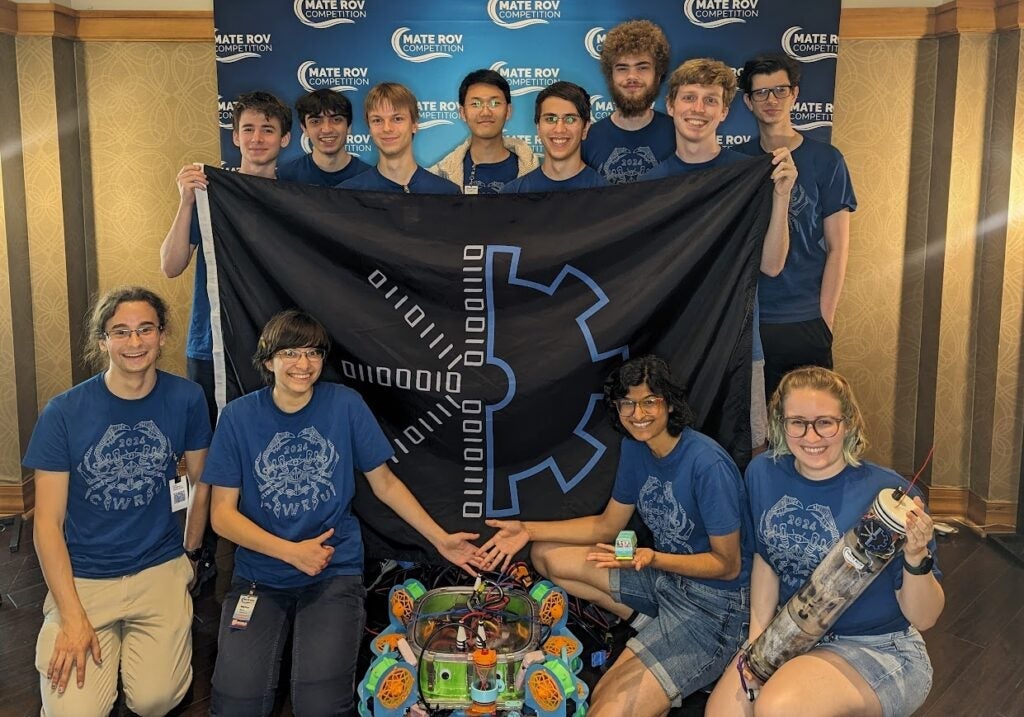 CWRUbotix team members at the 2024 MATE ROV World Championship.