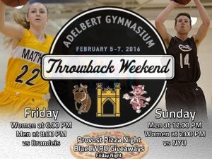 CWRU Throwback Weekend flyer