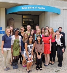Members of the Undergraduate Student Nurses Association