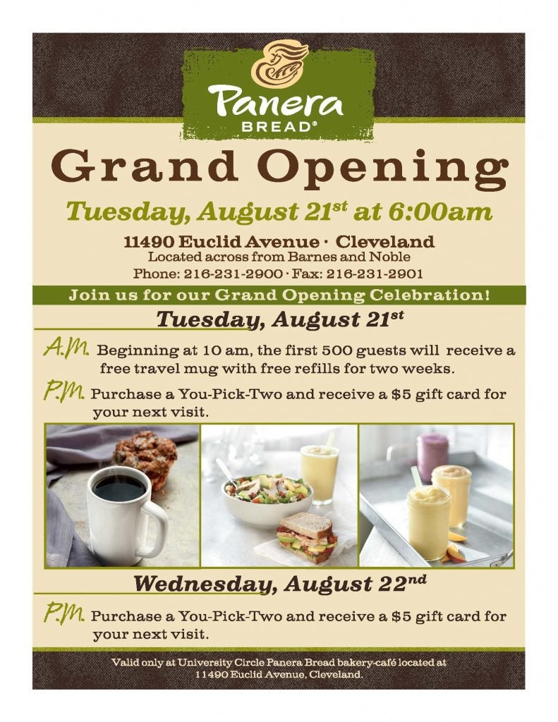 University Circle Grand Opening Flyer University Circle Grand Opening Flyer 791x1024