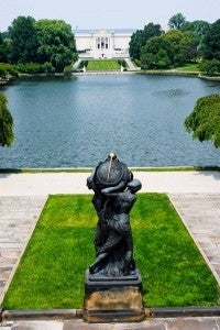 Wade Lagoon with Cleveland Museum of Art in the background