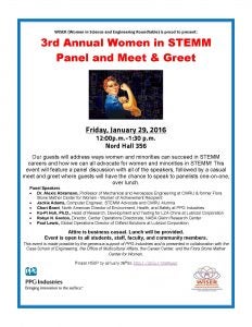 Women in STEMM Meet and Greet Flyer 2016