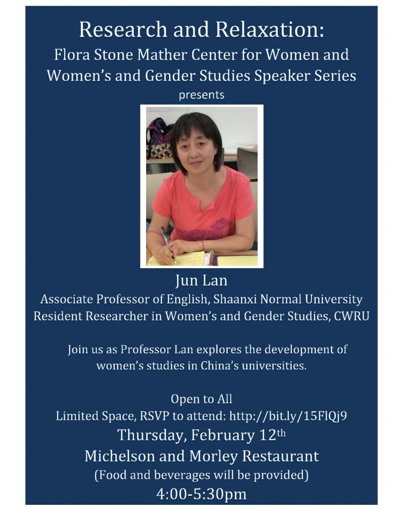 Research Relaxation Series at CWRU flier