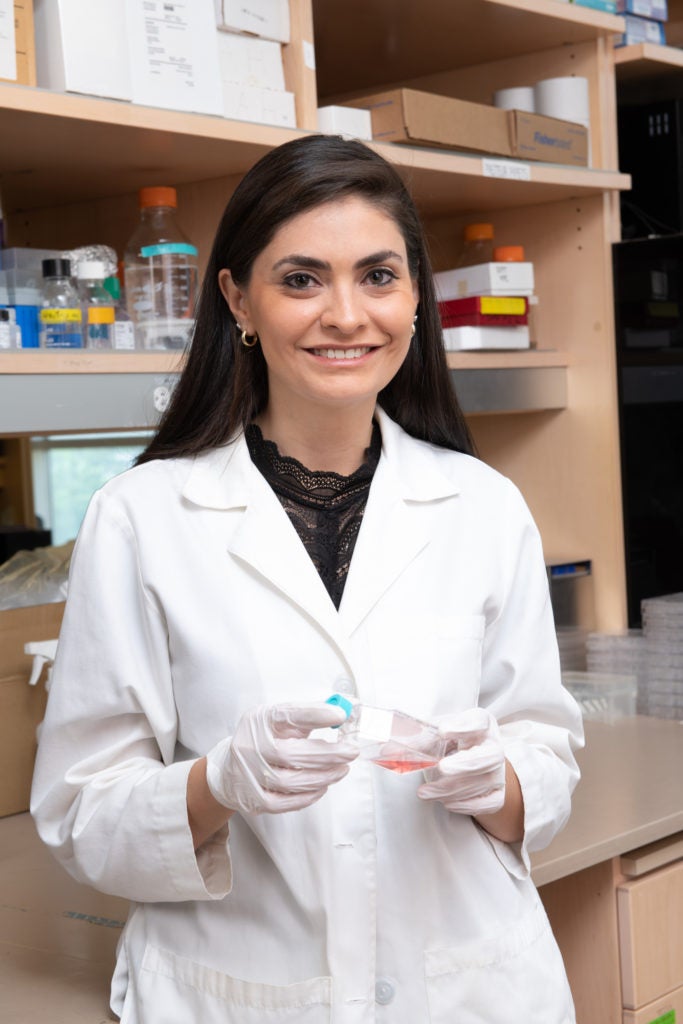 Photo of Yamilet Huerta in the lab