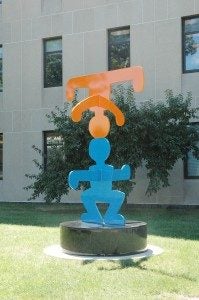 Acrobats sculpture