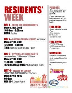 Resident's Week flyer