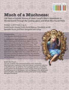 "Alice's Adventures in Wonderland" exhibit flyer